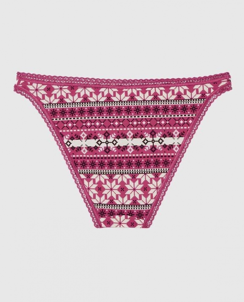 Women's La Senza Bikini Panty Underwear Pink | 7ogaPDeb