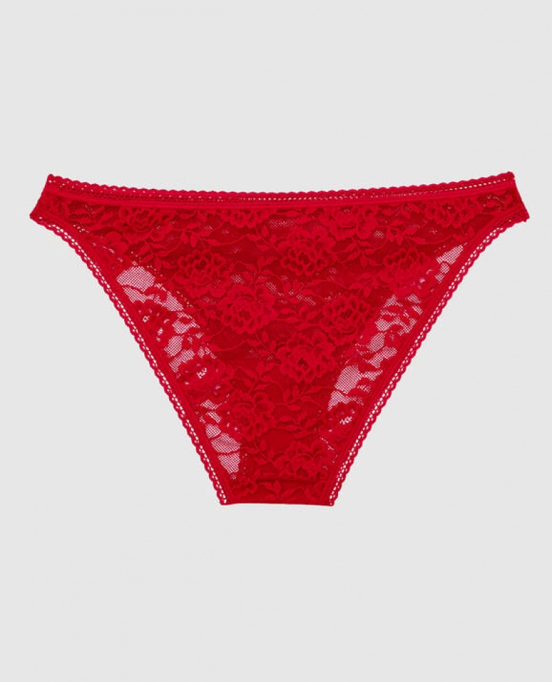 Women's La Senza Bikini Panty Underwear Red | Neim5L99