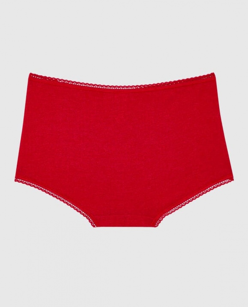 Women's La Senza Boyshort Panty Underwear Red | 4URqIPZj