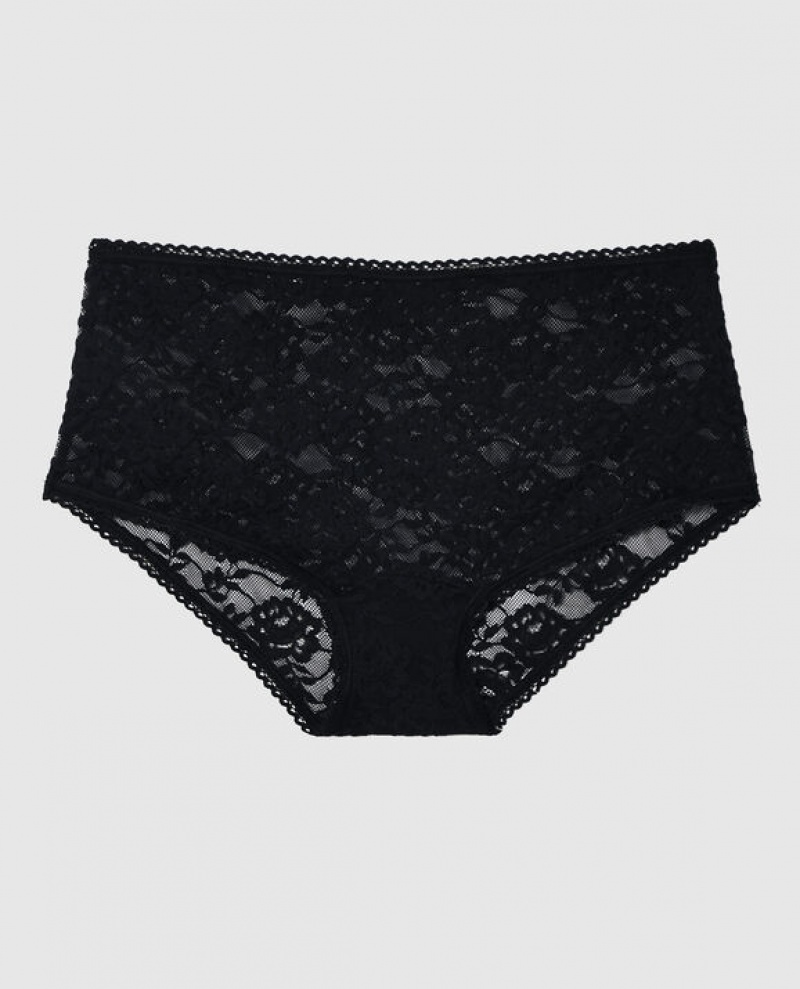 Women\'s La Senza Boyshort Panty Underwear Black | 6BjewiX2