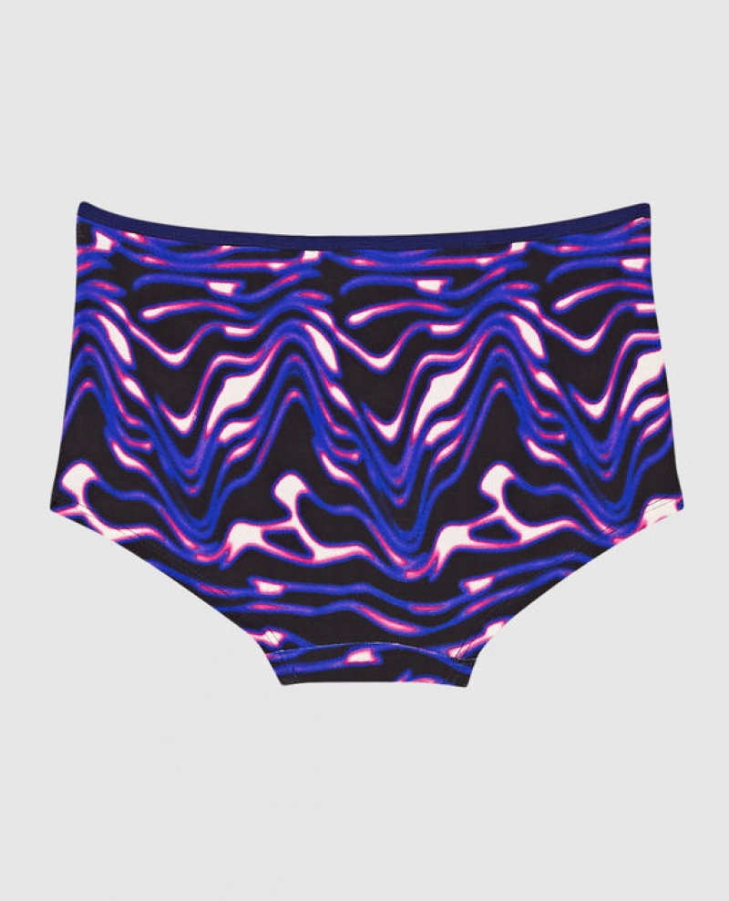 Women's La Senza Boyshort Panty Underwear Cosmic Waves | ZVAPJ2AF