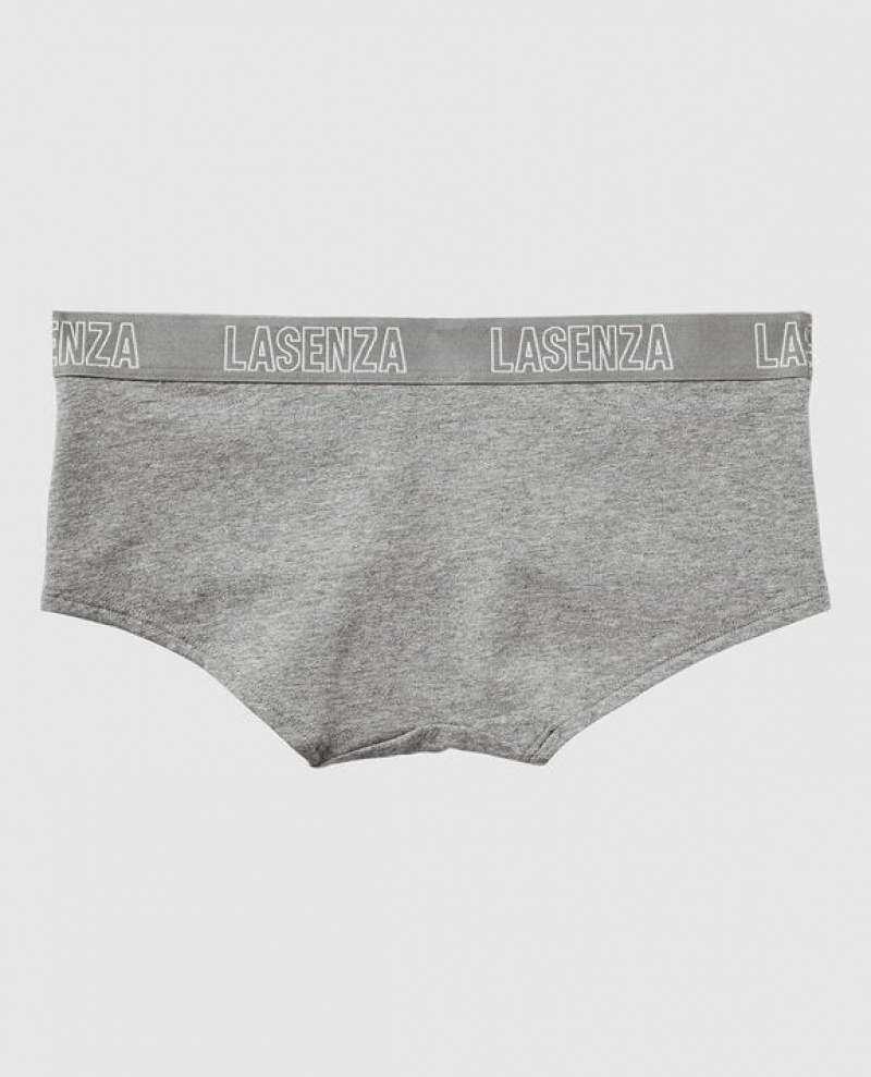 Women's La Senza Boyshort Panty Underwear Grey | jEWUpUfG