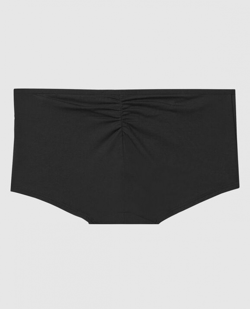 Women's La Senza Boyshort Panty Underwear Black | lDPSnqJS