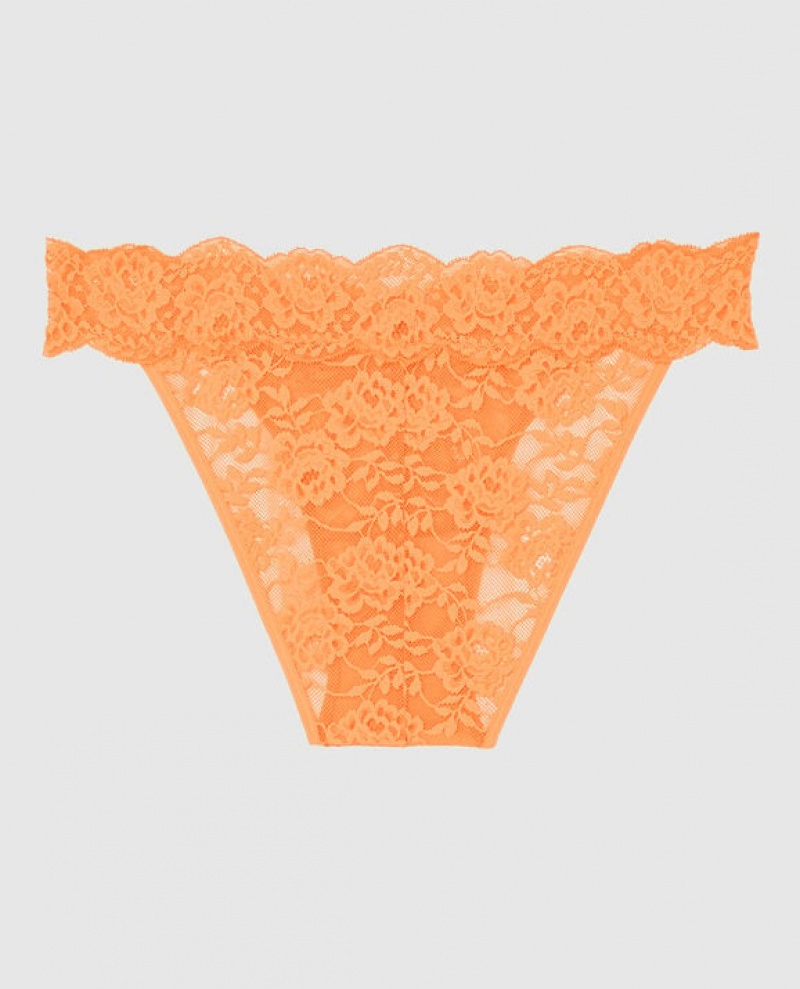 Women's La Senza Cheeky Panty Underwear Apricot | wMN5bEFv