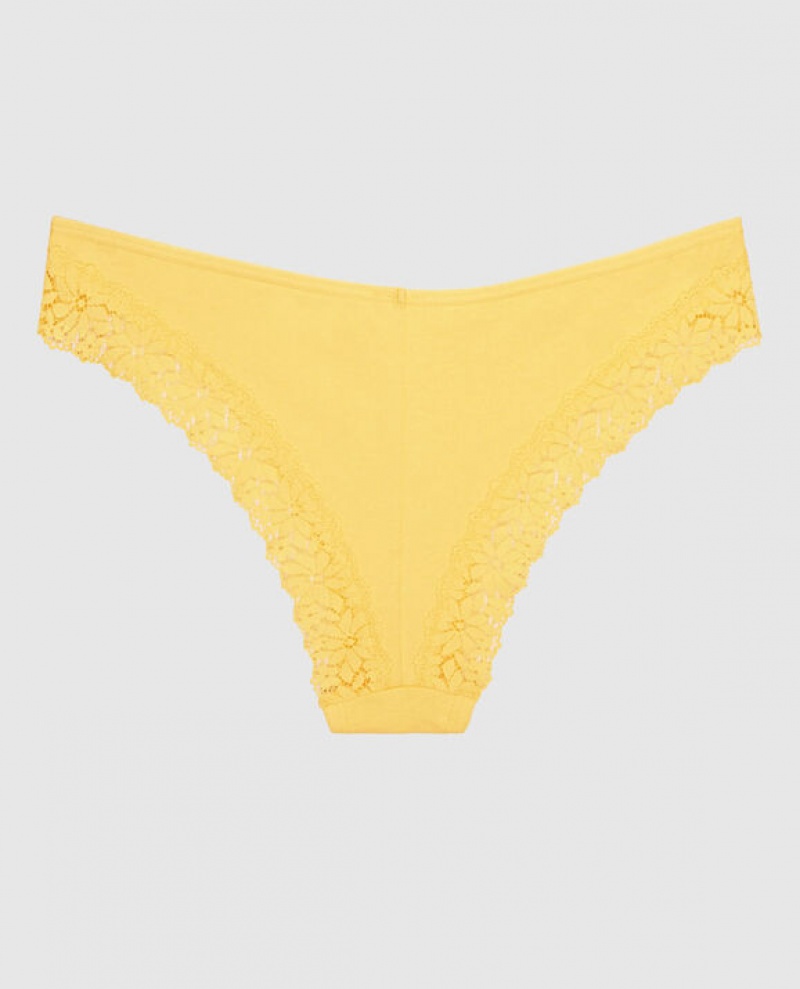 Women's La Senza Cheeky Panty Underwear Cream | dCTUHyUR