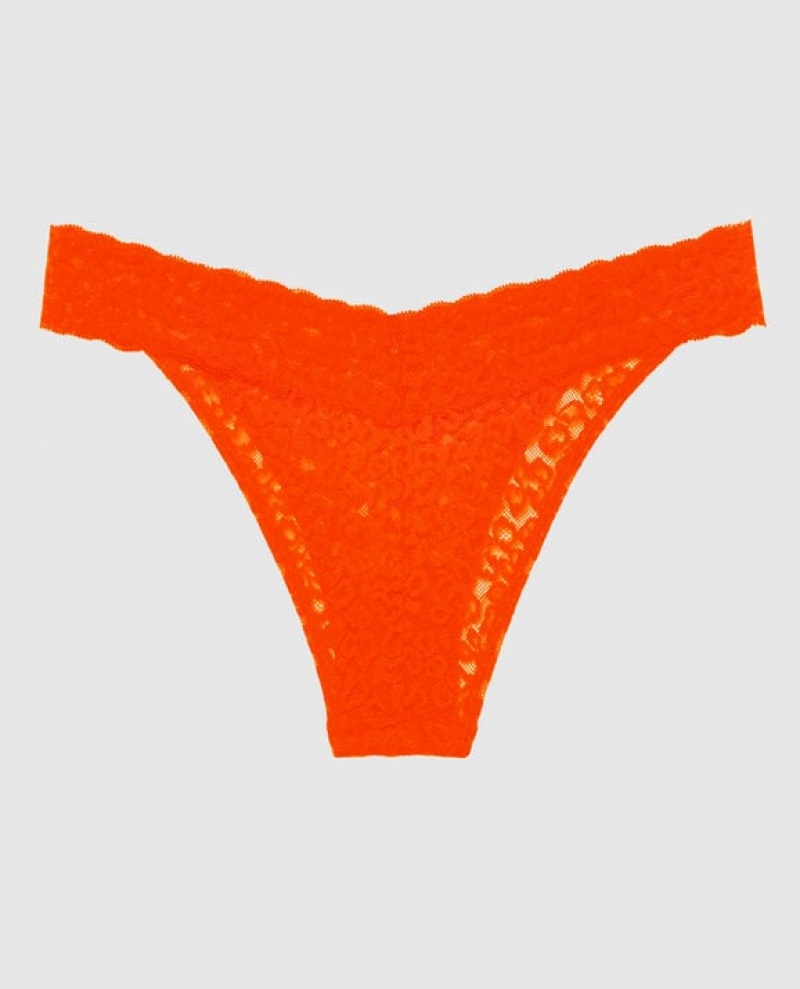 Women's La Senza Cheeky Panty Underwear Hot Glow | QnZznlSJ