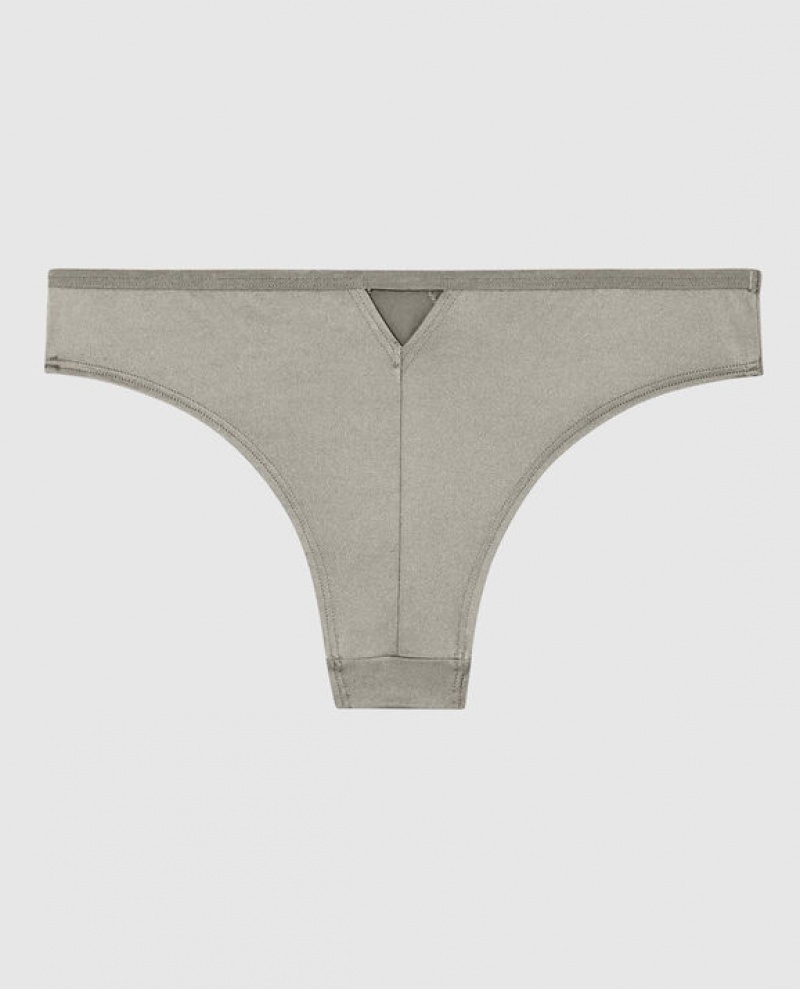 Women's La Senza Cheeky Panty Underwear Silver | UXs7Nhj8