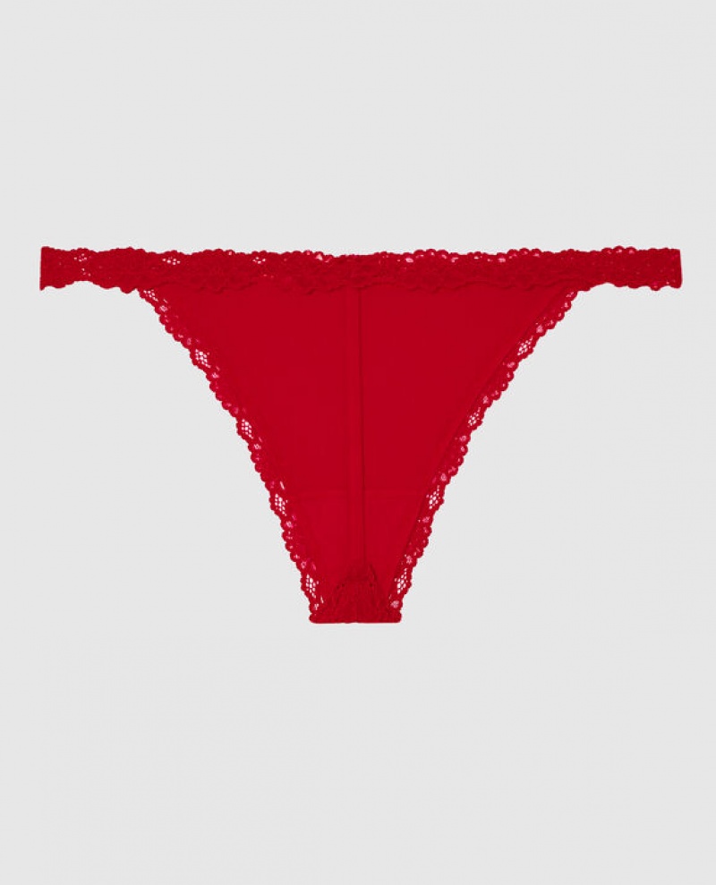 Women's La Senza G-String Panty Underwear Red | b2D2AGi9