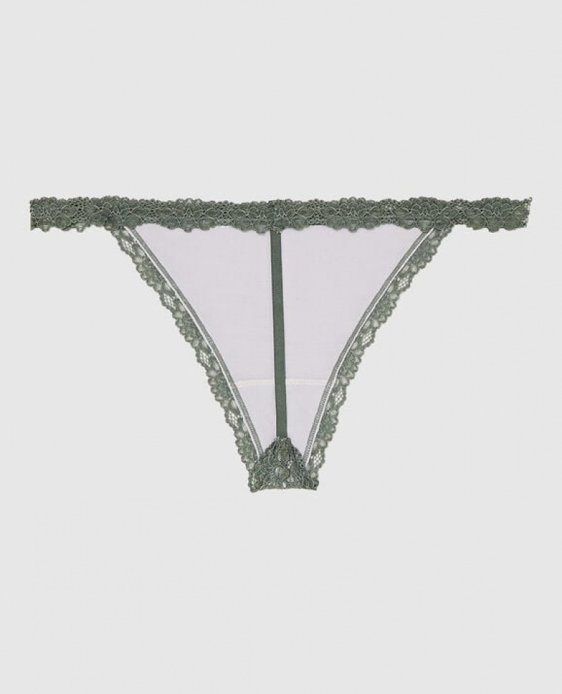 Women's La Senza G-String Panty Underwear Grey | K2hp7fMP