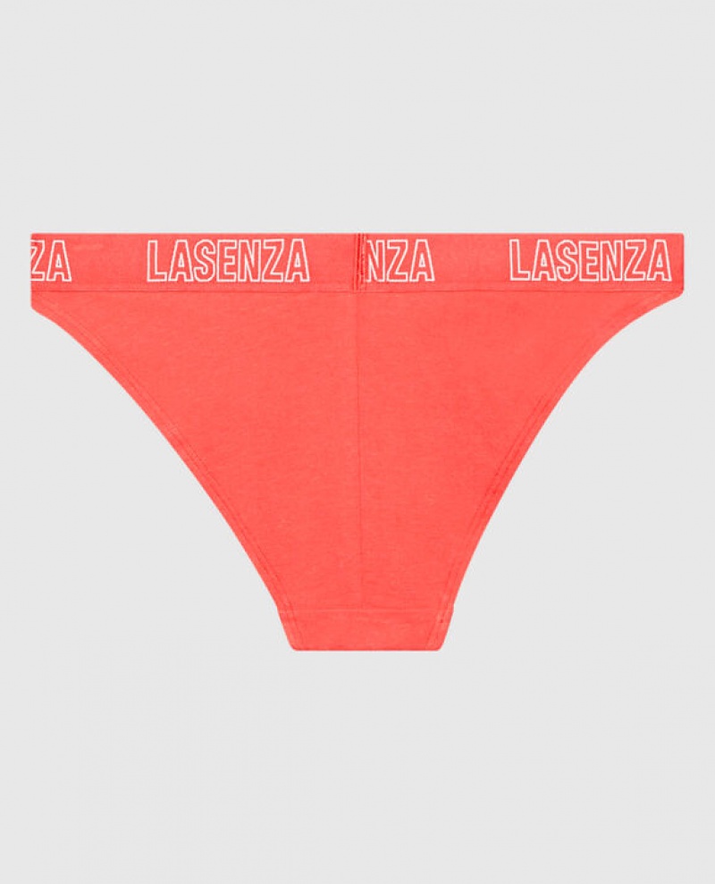 Women's La Senza High Leg Cheeky Panty Underwear Red | pkr4raO0