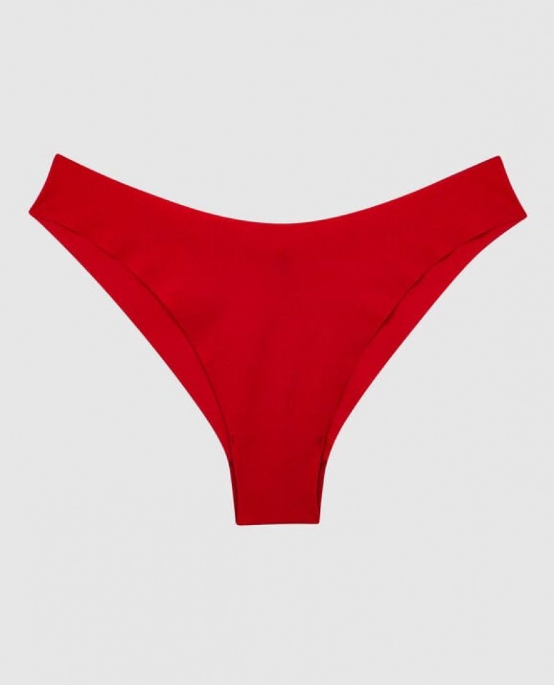 Women\'s La Senza High Leg Cheeky Panty Underwear Red | zSlBAH1Y