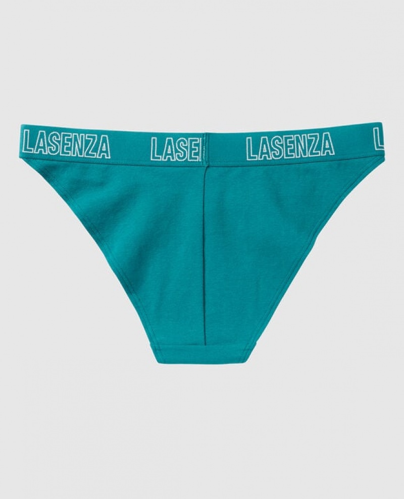 Women's La Senza High Leg Cheeky Panty Underwear Tahitian Tide | avBxusYI