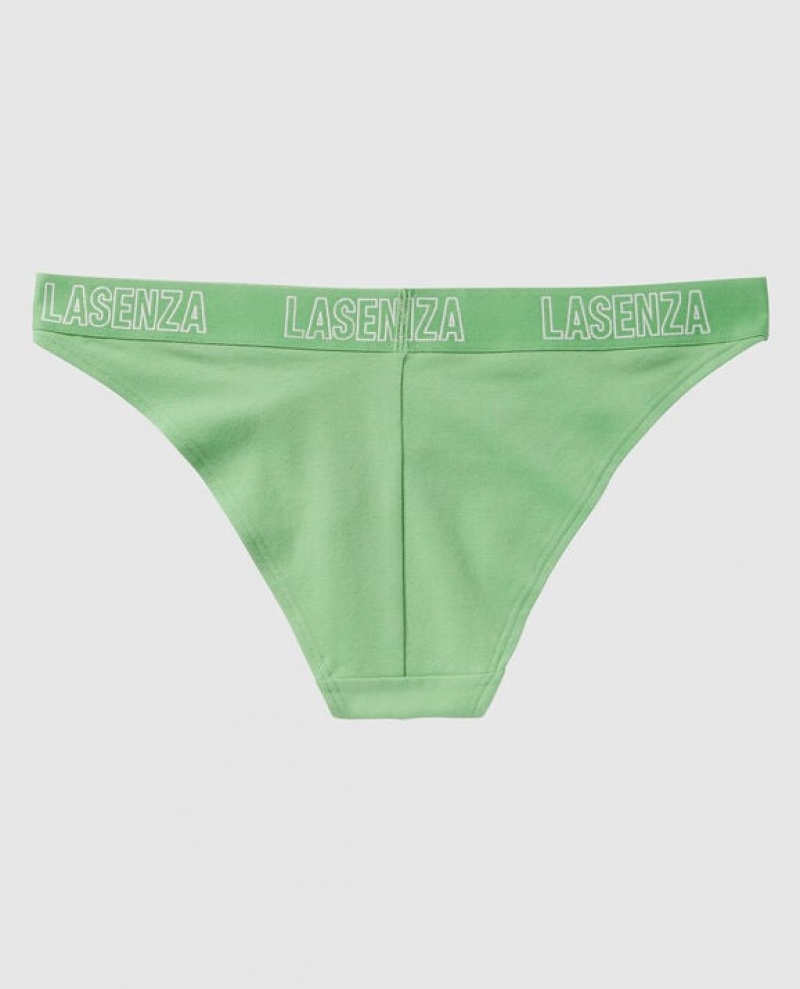 Women's La Senza High Leg Cheeky Panty Underwear Mint | mNAOTOtg