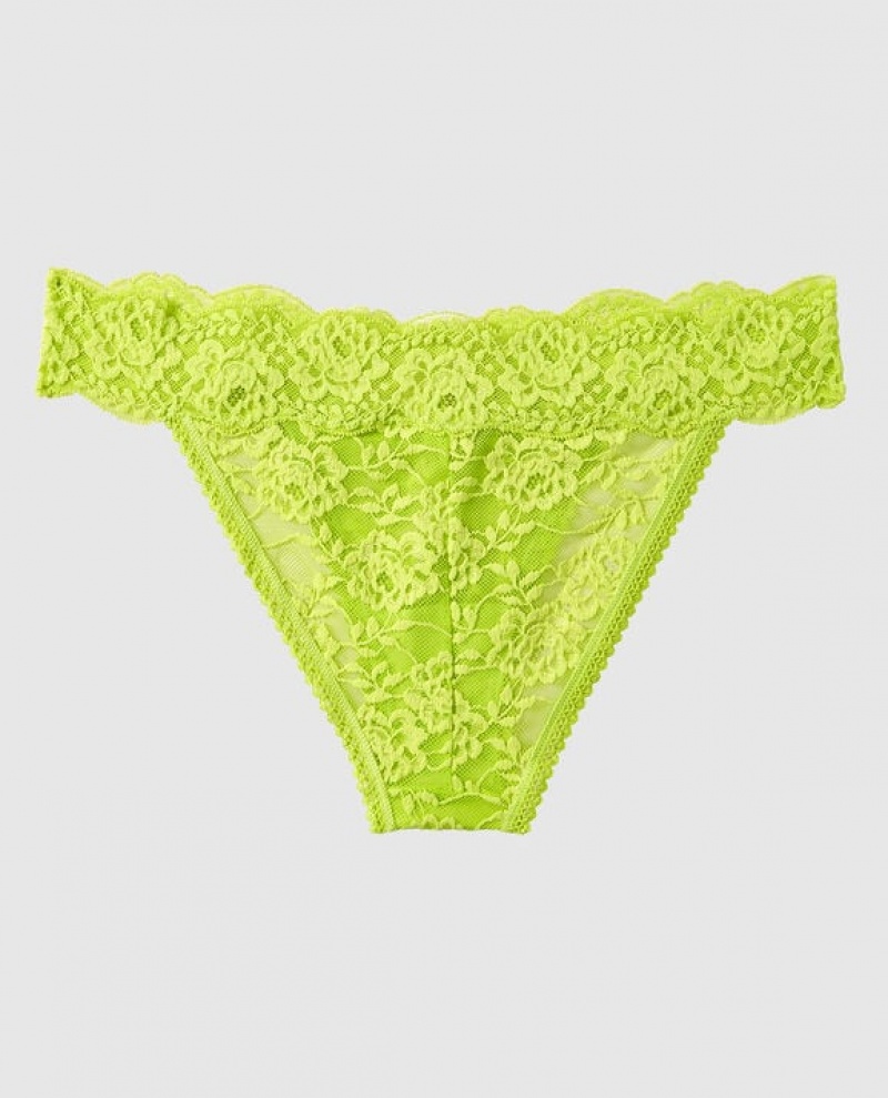 Women's La Senza High Leg Cheeky Panty Underwear Limelight | bUJWKsqd