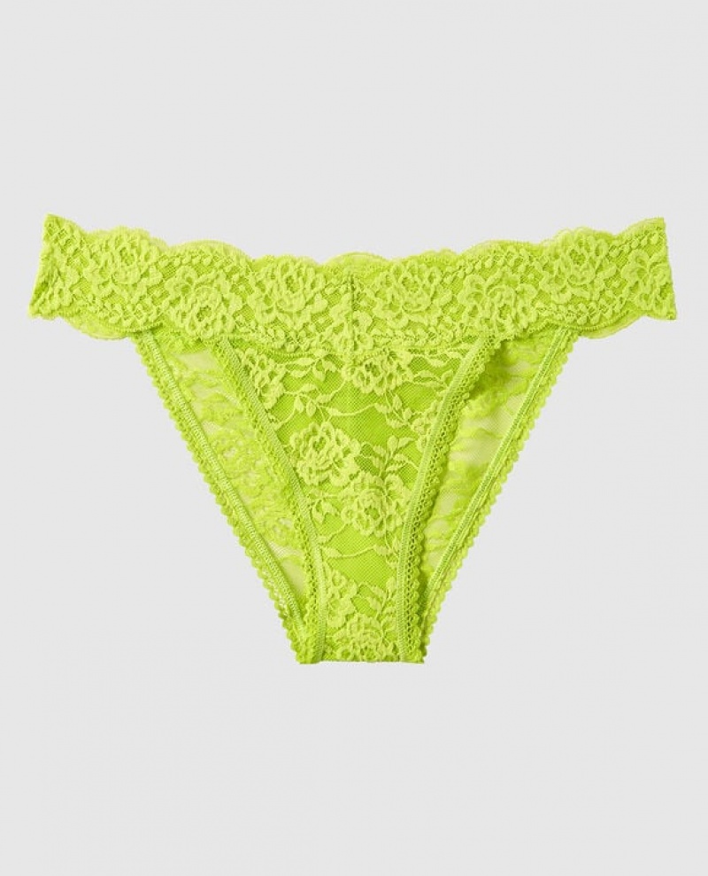 Women\'s La Senza High Leg Cheeky Panty Underwear Limelight | bUJWKsqd