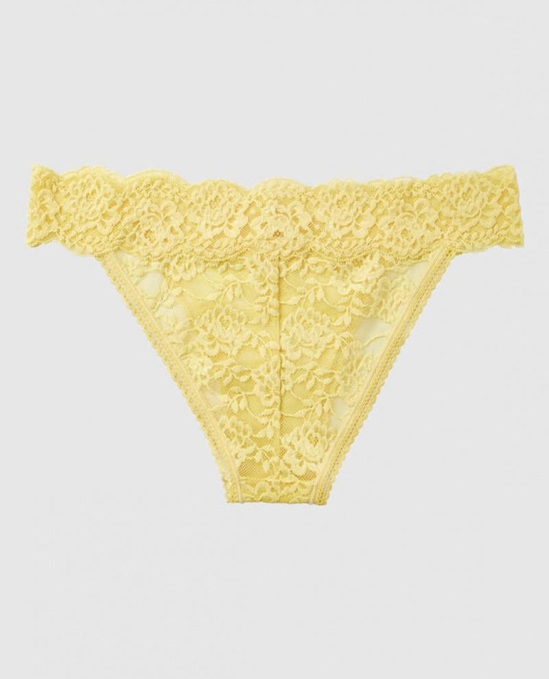 Women's La Senza High Leg Cheeky Panty Underwear Yellow | iDITwfl0