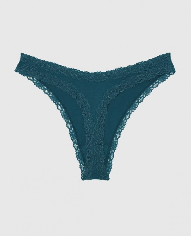 Women's La Senza High Leg Thong Panty Underwear Deep Dive | xT1683jR