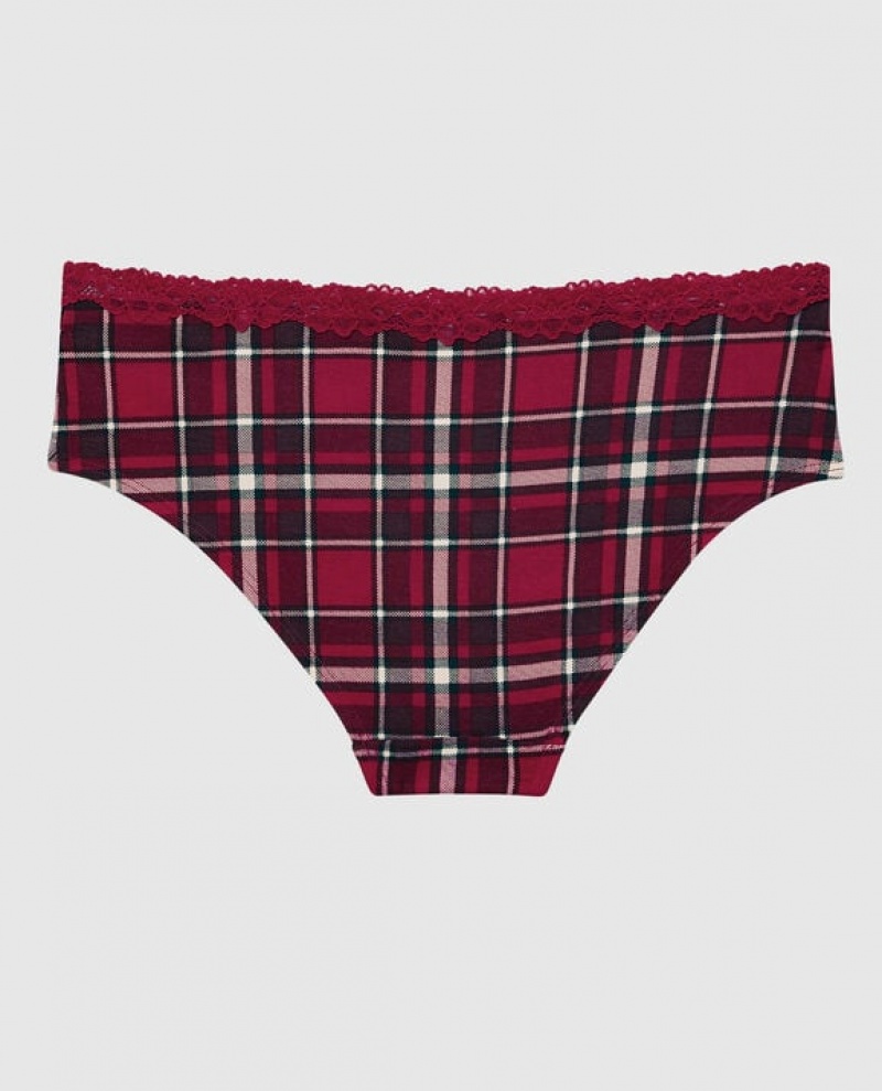 Women's La Senza Hipster Panty Underwear Party Plaid | oOLbROPv