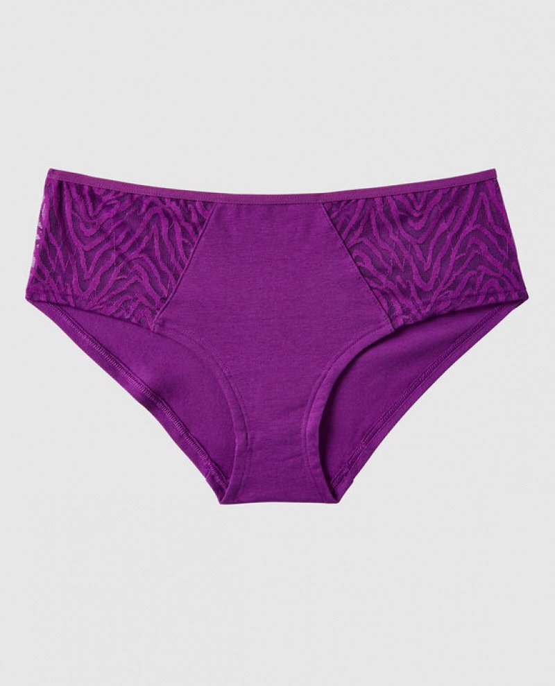 Women\'s La Senza Hipster Panty Underwear Purple | aZGhOLtG