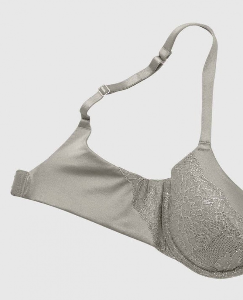 Women's La Senza Lightly Lined Full Coverage Bras Silver | KYFlZ1PG