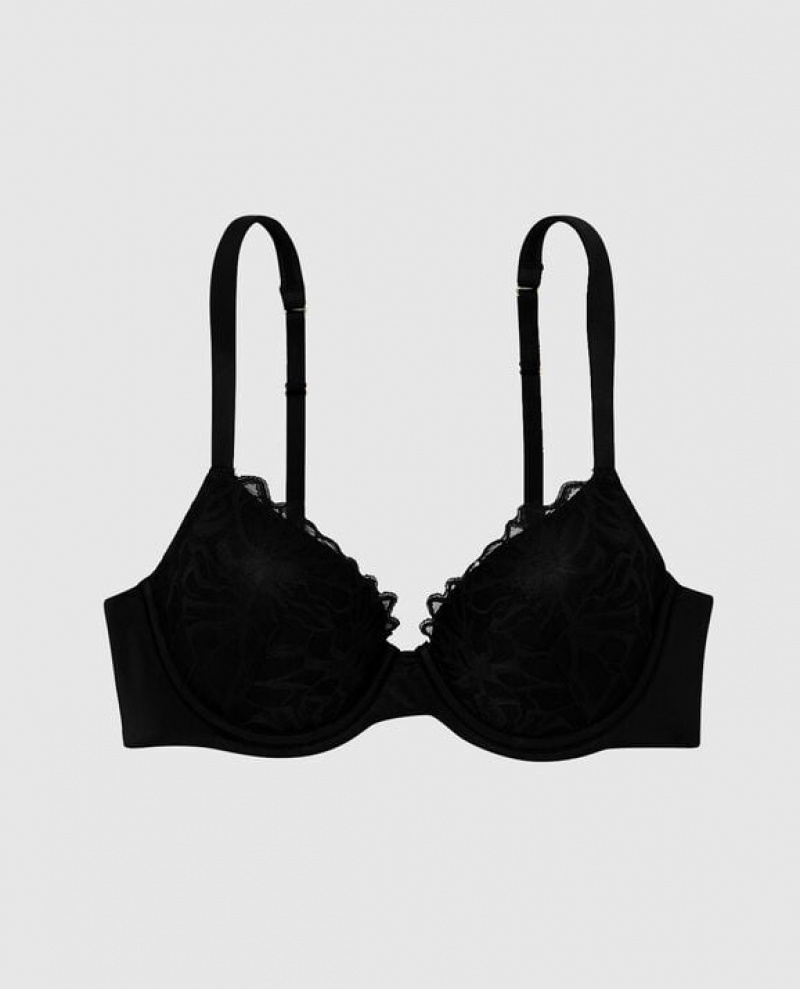 Women\'s La Senza Lightly Lined Full Coverage Bras Black | Yu5xkWKA