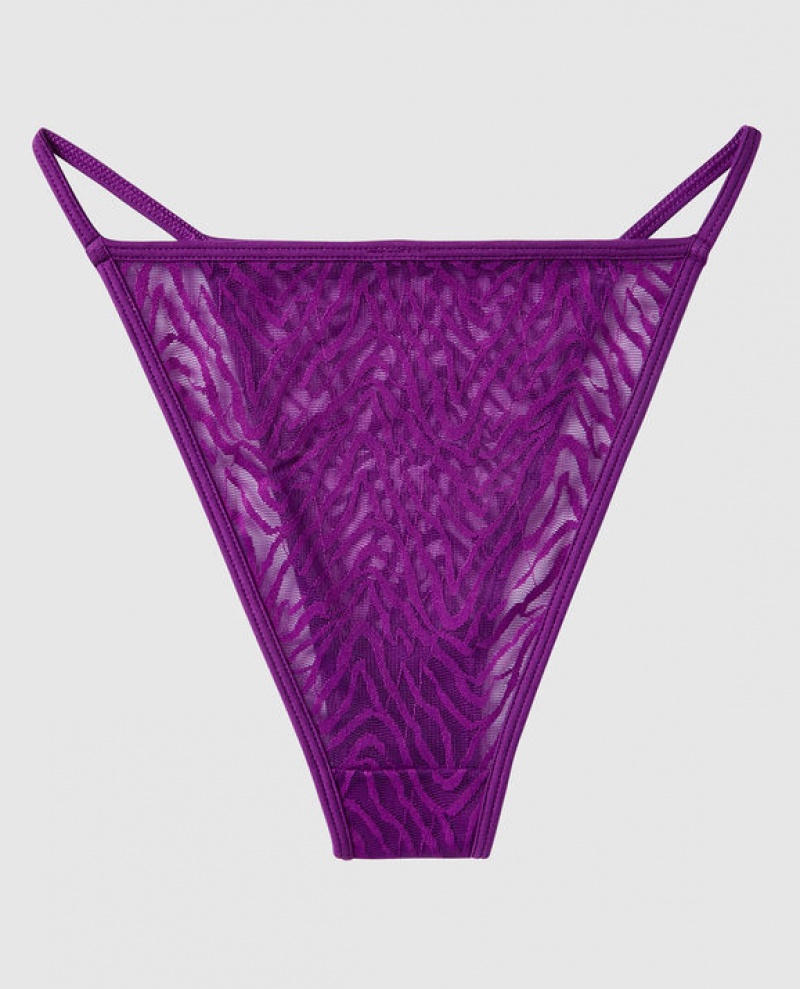 Women's La Senza Mini Cheeky Panty Underwear Purple | lP8vDUdA