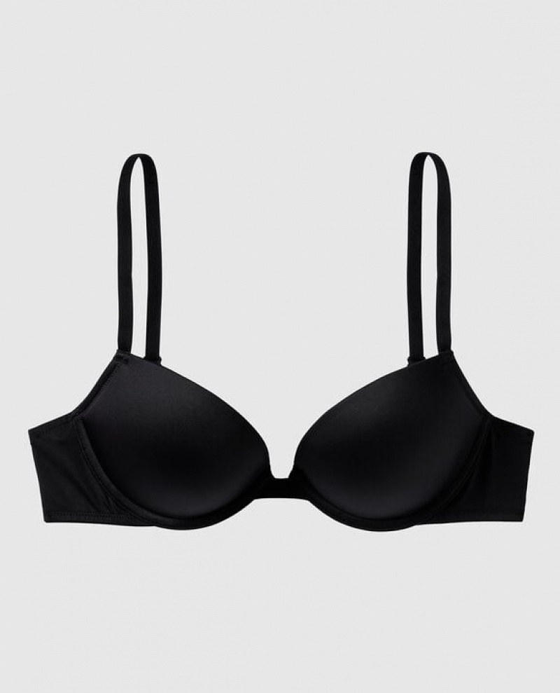 Women\'s La Senza Push Up Bras Black | Aagm47Lq