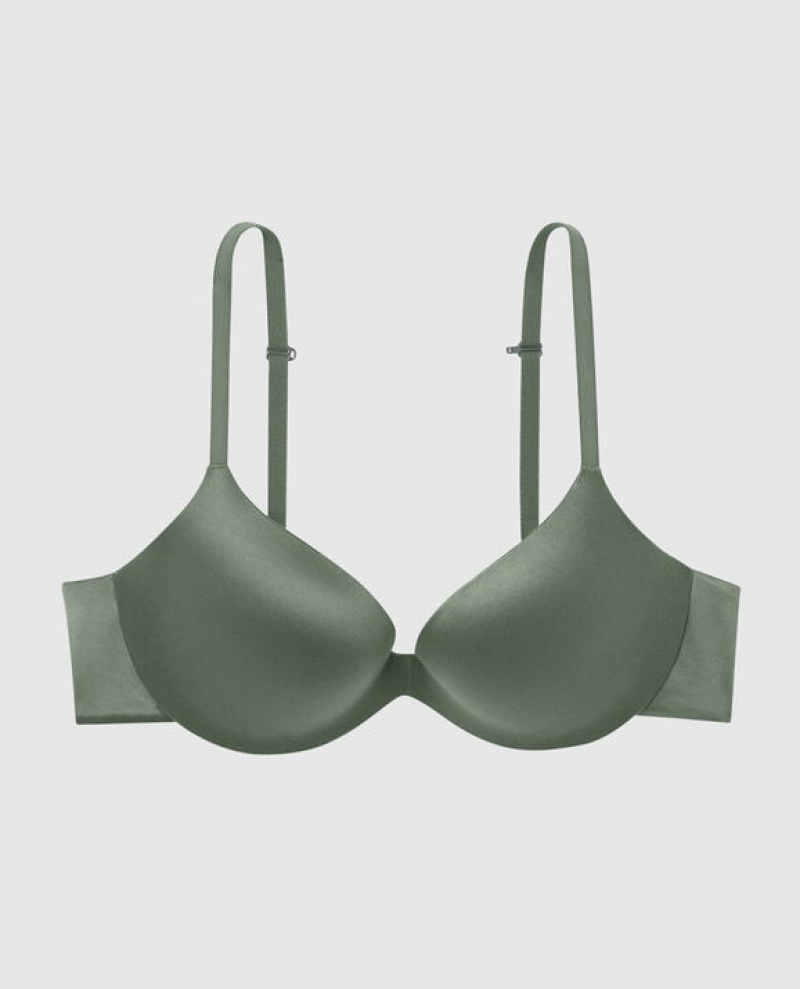 Women\'s La Senza Push Up Bras Dark Forest | viGGbrn4