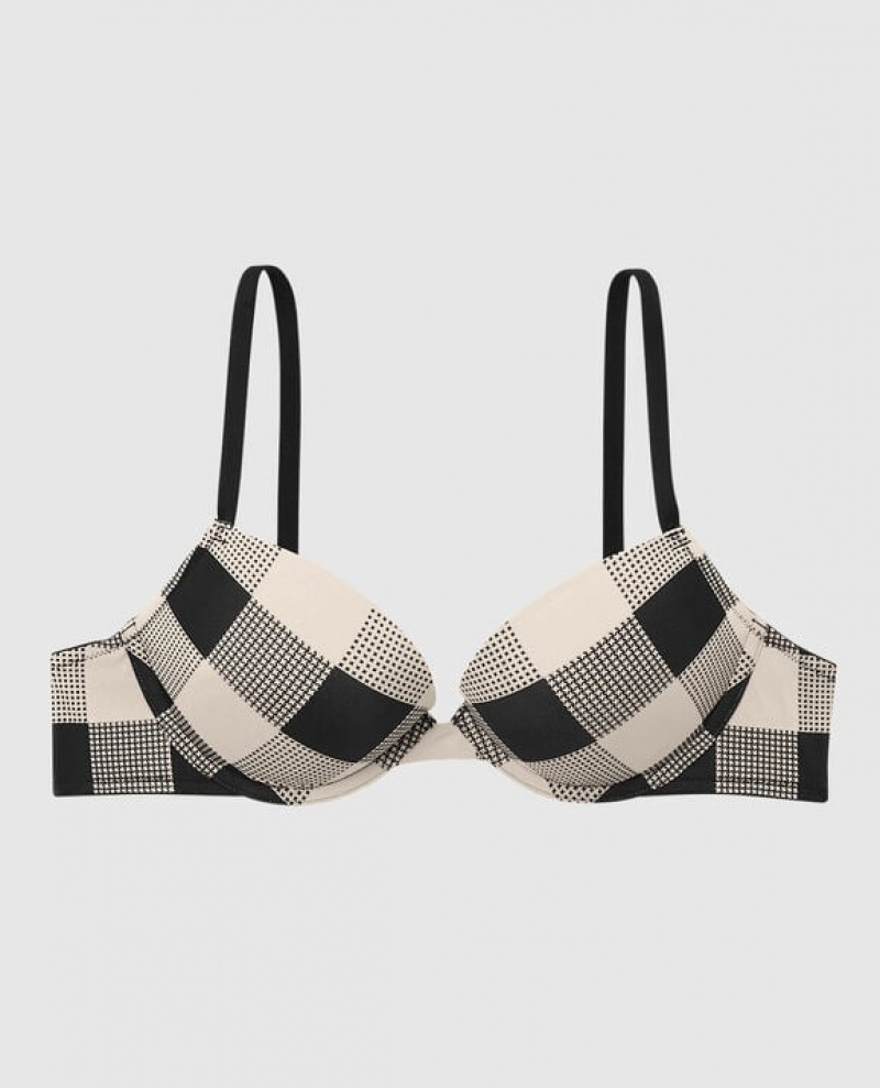 Women\'s La Senza Push Up Bras Festive Check | 3ijGAcra