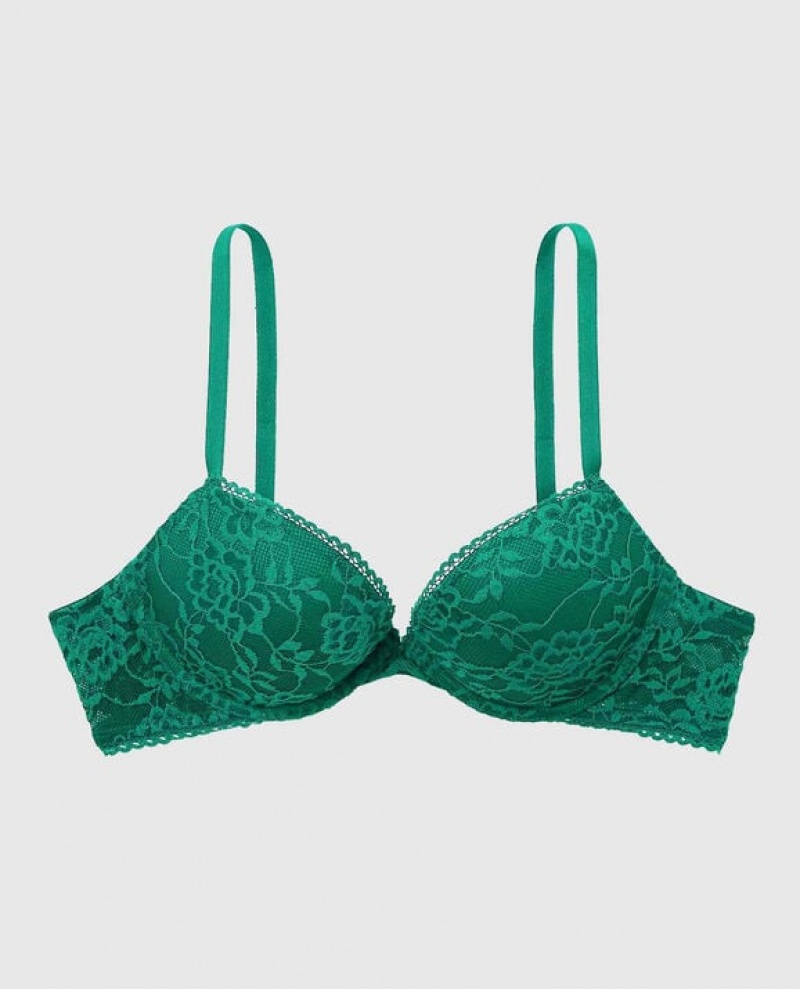 Women\'s La Senza Push Up Bras Green | h5a09LVu