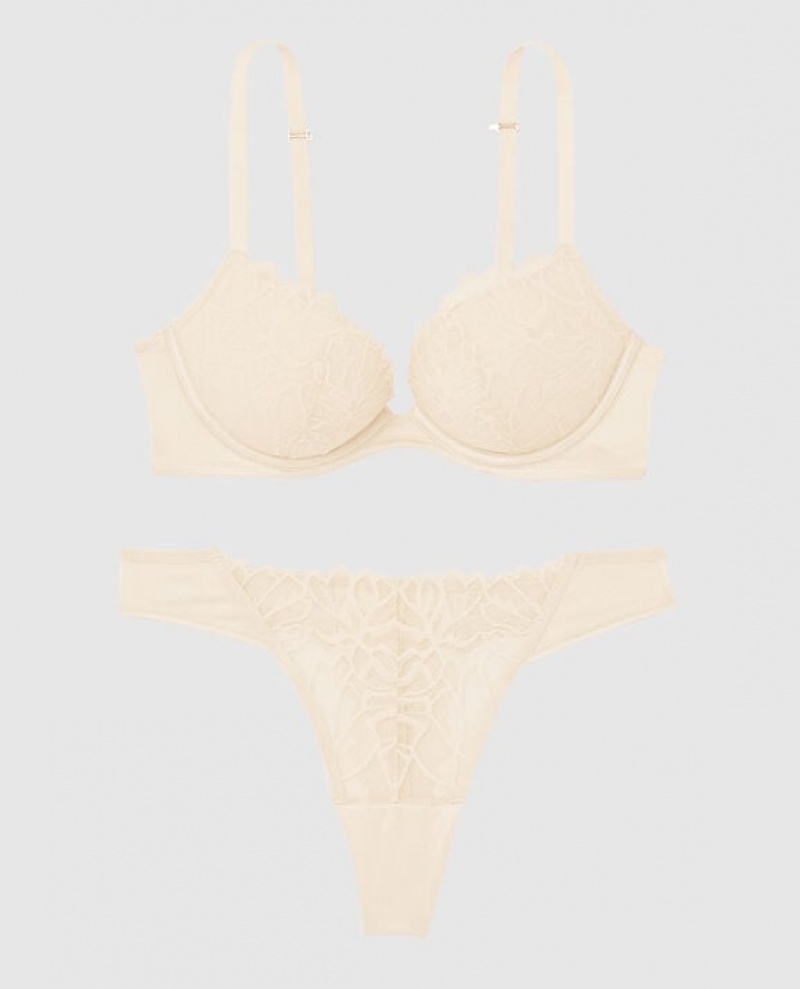 Women's La Senza Push Up Bras Pearl | 1iyxxu0N