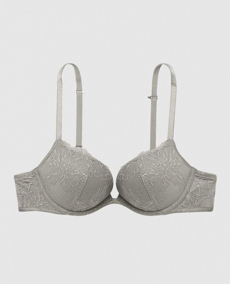 Women\'s La Senza Push Up Bras Silver | hrDlizXN