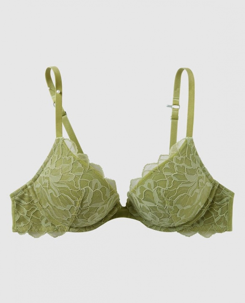 Women\'s La Senza Push Up Plunge Bras Fern | 0DrPPTHd