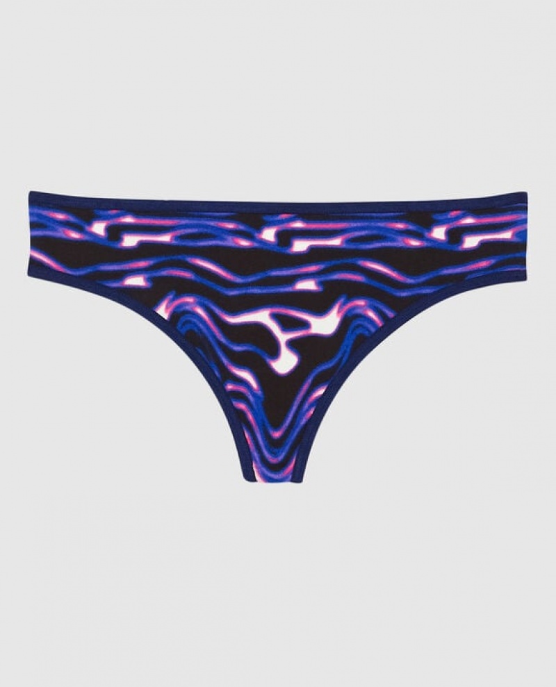 Women\'s La Senza Thong Panty Underwear Cosmic Waves | 9Agq3plk
