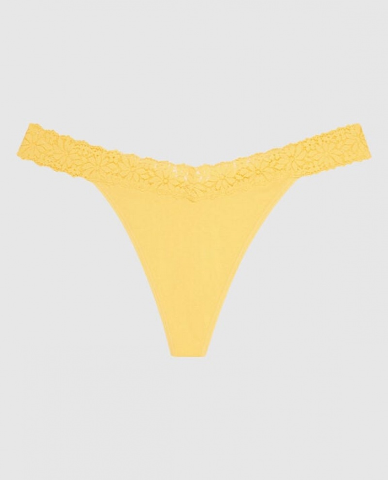 Women\'s La Senza Thong Panty Underwear Cream | wwYIjyBI