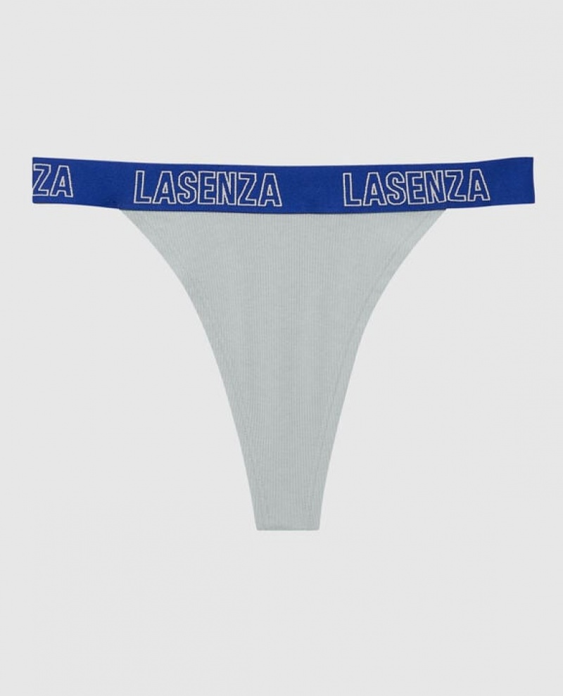 Women\'s La Senza Thong Panty Underwear Grey | 6zE43C5z