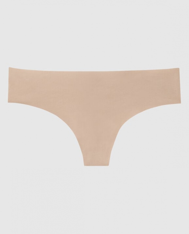 Women\'s La Senza Thong Panty Underwear Rosetan | DFhh0PLe