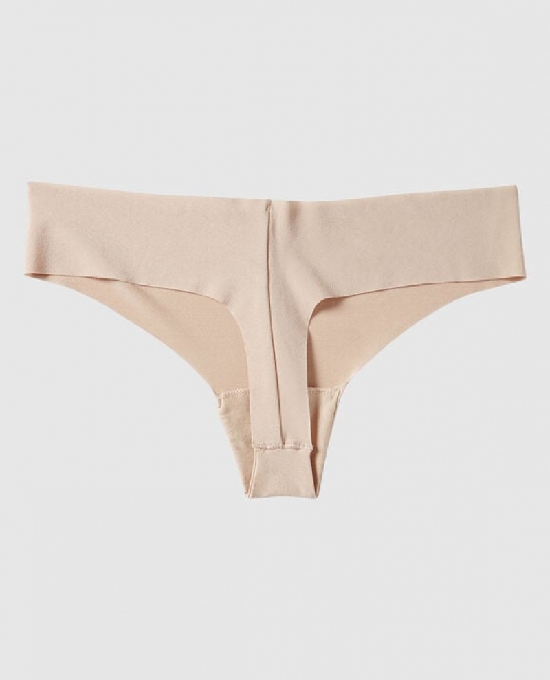 Women's La Senza Thong Panty Underwear Rosetan | bV2xjOe5